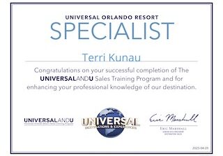 Universal Orlando Resort Specialist