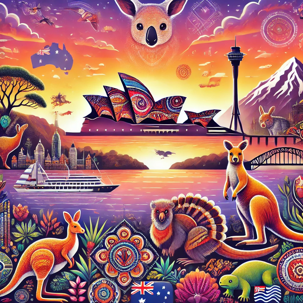 australia:NZ graphic